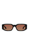Meller Kira Men's Sunglasses with Black Horn-Rimmed Frame