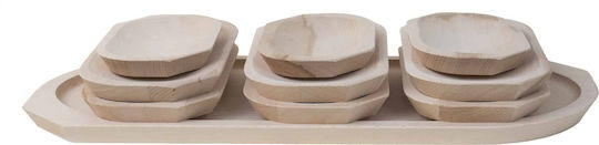Servierplatten Käse Hölzernes 60x26x2.5cm 10Stücke