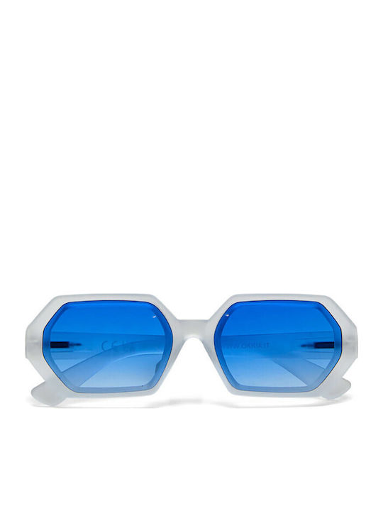 Okkia Andrea Unisex Sunglasses with White Frame...