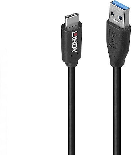 Lindy Cablu USB 2.0 USB-C Masculin - USB-A PD Negru 36972