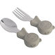 Queen Mother Baby Set with Fork Panda Beige 2 P...