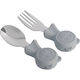 Queen Mother Baby Set with Fork Panda Gray 2 Pi...