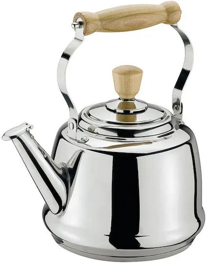 Cilio Rostfreier Stahl Teekanne Grau 2500ml