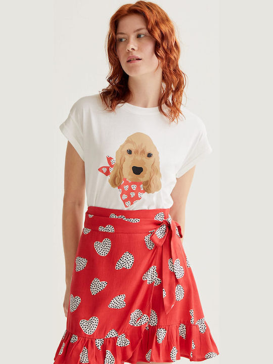 Compania Fantastica Γυναικείο T-shirt Ecru