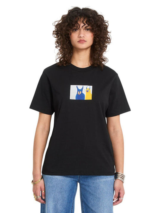 Volcom Radical Daze Up Damen Bluse Schwarz