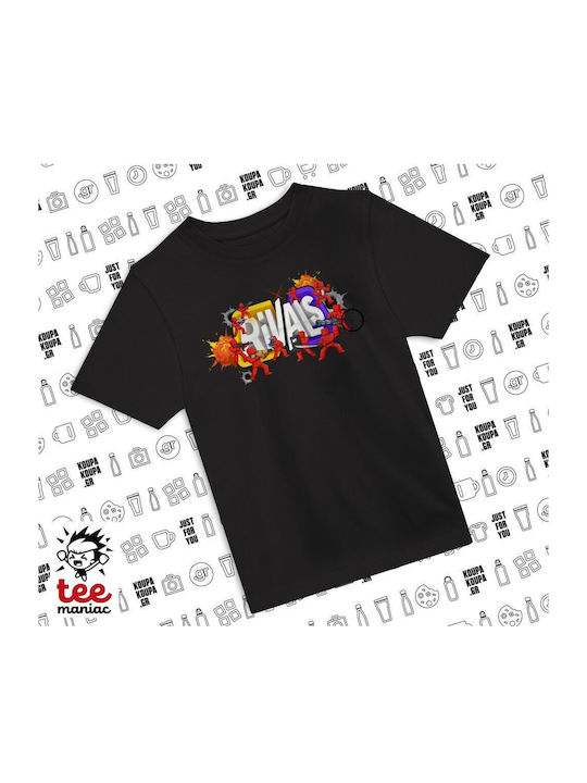 Kinderoberteile T-Shirt Schwarz Roblox Rivals KP_33203_tshirt-kid-schwarz