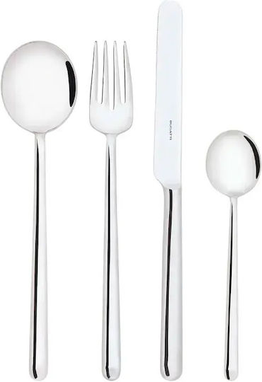 Casa Bugatti Zwieger Besteckset Edelstahl Silber 24 Stück