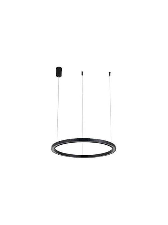 Lumini Suspendate Negru LED Cu Lumină Alb Natural 40cm