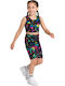 Kids Clothing Set with Leggings Summer 2 Pieces Black