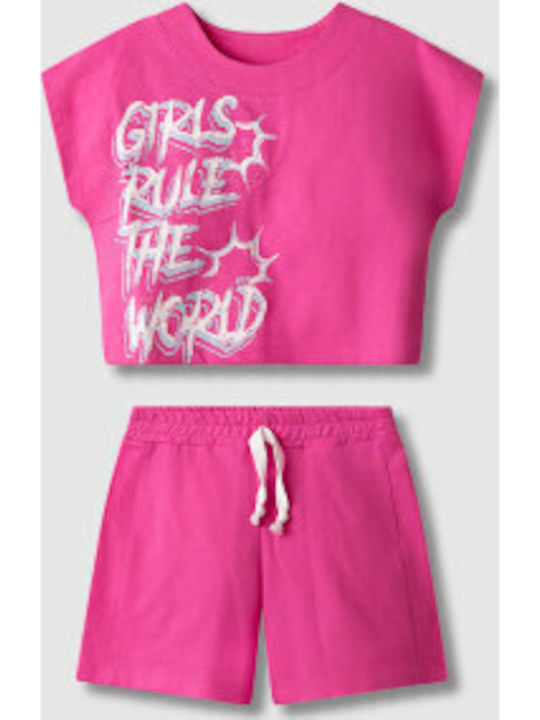 Nek Kids Wear Παιδικό Σετ με Σορτς Φούξια 2τμχ