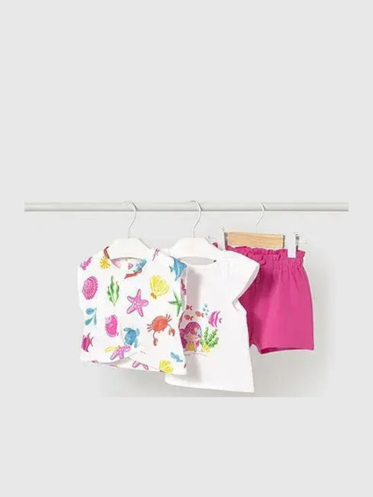 Mayoral Summer Set 2pcs Fuchsia