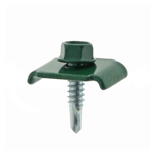 Set 50 Coliere pentru Fixarea Gardului 20x30mm Șurub Autofiletant 6.3x25 174.50.60