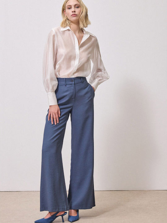Pantaloni Largi Dama În Croială Regular Indigo