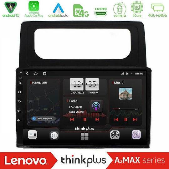 Lenovo Car Audio System for Volkswagen Caddy 2004-2014 Bluetooth USB AUX WiFi GPS Apple CarPlay Android Auto with 10" Touch Screen