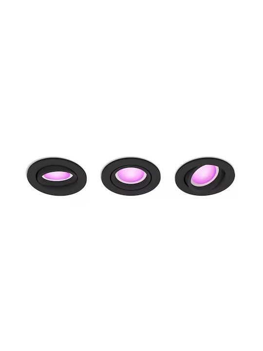 Philips Centura Centura Παραλληλόγραμμο Χωνευτό Σποτ με Ενσωματωμένο LED και Ψυχρό Λευκό Φως 10x4.2εκ.