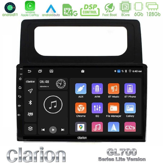 Clarion Car Audio System for Volkswagen Caddy 2004-2014 Bluetooth USB WiFi GPS Apple CarPlay Android Auto with 10" Touch Screen