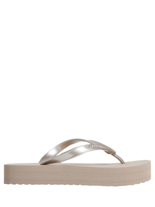 Calvin Klein Women's Flat Sandals Brown