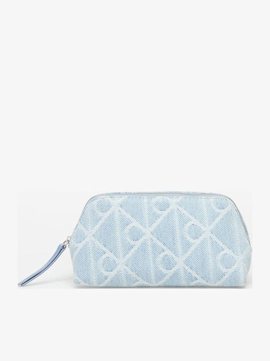 Toiletry Bag Denim Emblem Aop Lv04f1175g Denim Jqd Light Wash