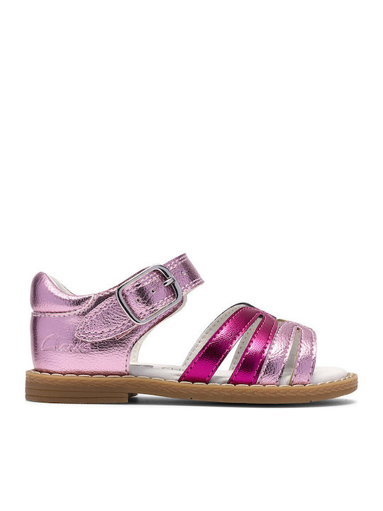Clarks Παιδικά Πέδιλα Luana Dress T Ροζ