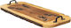 Tavă De Servire Din Lemn De Alder Mânere Din Fier Forjat 61x30cm Ext 10130