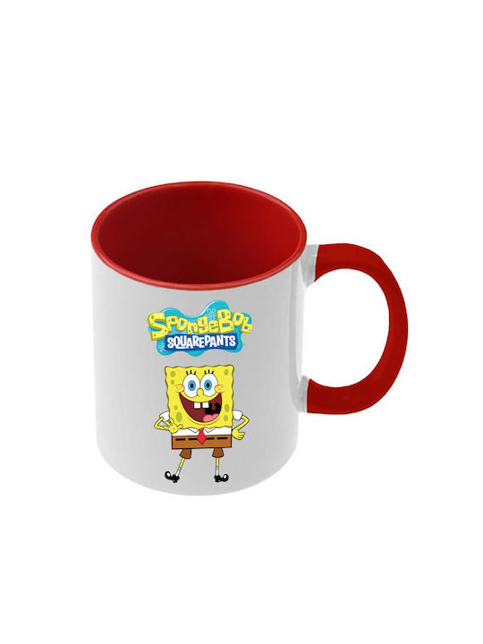 SpongeBob Red Handle Interior Mug
