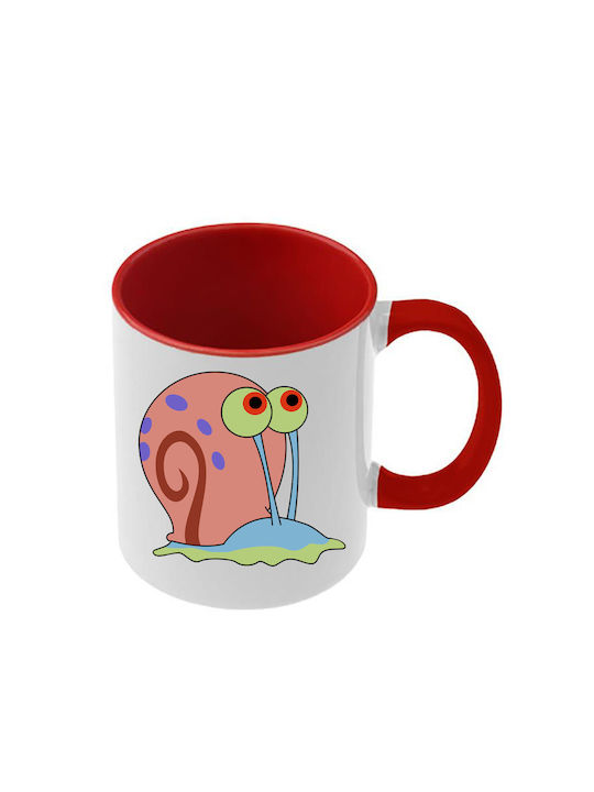 SpongeBob Red Handle Interior Mug