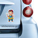 Αυτοκόλλητο Baby On Board No 268 Κωδ 52652