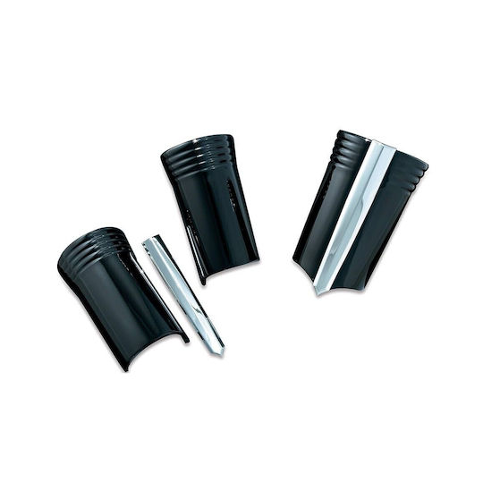 Kuryakyn Motorcycle Fork Covers Harley Davidson 96 13 Electra Glide Street Glide Glossy Upper Fork Slider Covers Gloss Black