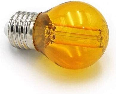 Λάμπα LED 2W για Ντουί E27 Πορτοκαλί