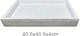 Fiber Clay Πιάτο Γλάστρας Λευκό 40.5x40.5εκ. 06-00-23231-2