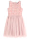 Girls Sleeveless Pink Dress