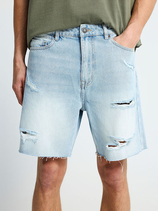Herren Shorts Denim Blau