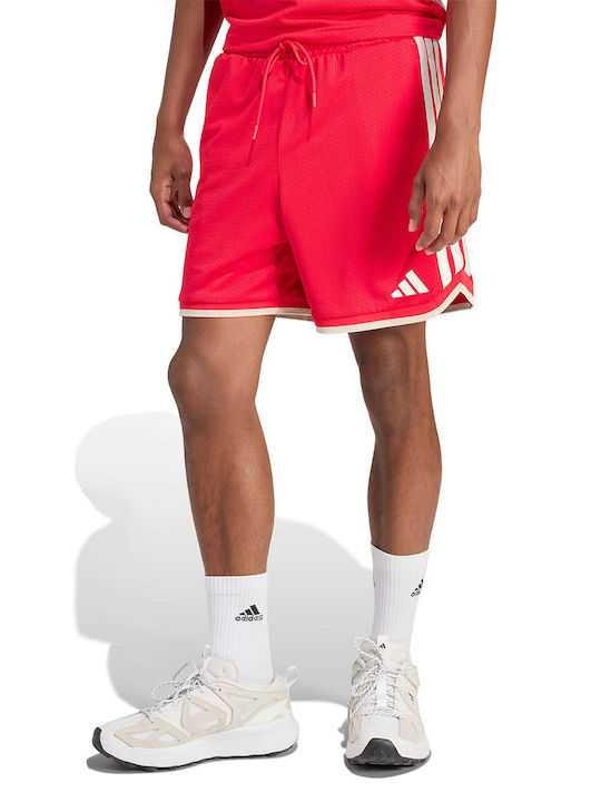 adidas Adidas Αθλητική Ανδρική Βερμούδα Κόκκινο