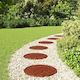 vidaXL Pathway for Garden Flooring Made of Rubber 44x44cm 6 Pieces
