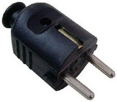 Fișă Schuko Masculină Neagră 08295 Ip44 Pce