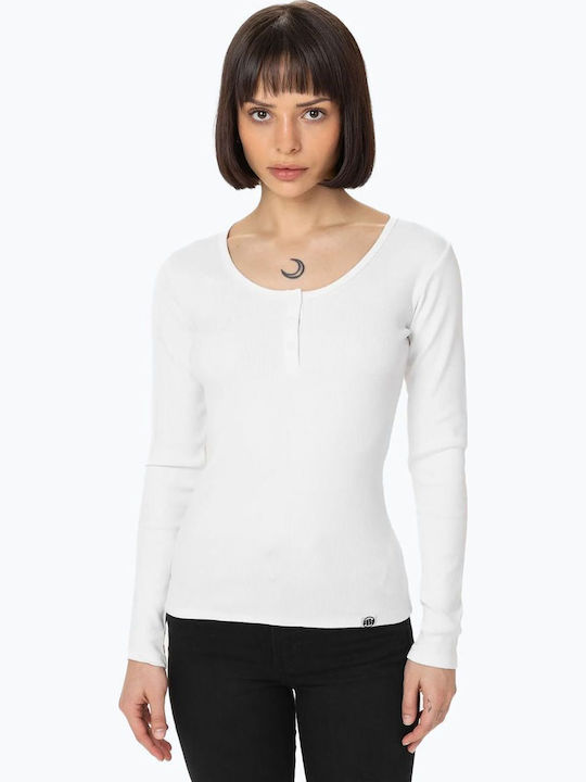 Women's Cotton Long Sleeve Blouse White