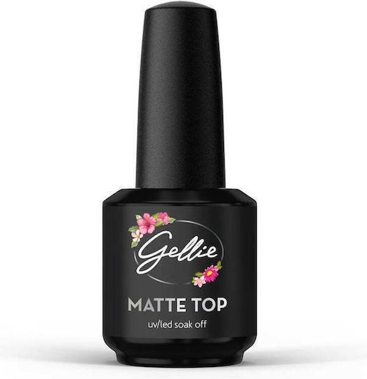 Gellie Top/Base Mäntel für UV/LED Semi-permanente Nagellacke Matt 15ml