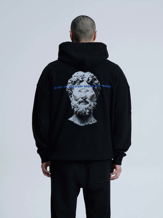 Magic Bee Sweatshirt with Hood Black