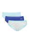 Cotton Women's Briefs 3Pack Royal Blue-Sky