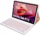 Bluetooth Keyboard Case Lenovo Tab P12 Tb-370 Pink