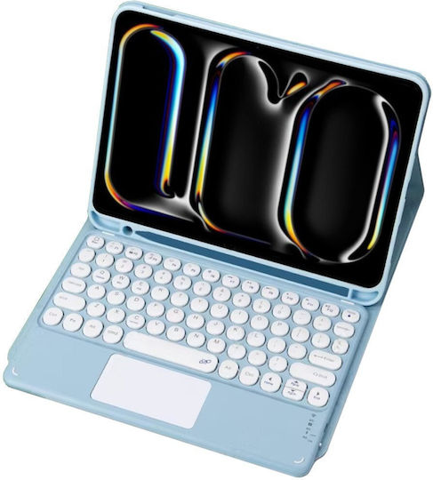 Bluetooth Keyboard Case Touchpad Ipad Pro 11 Gen5 Blue