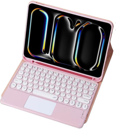 Bluetooth Keyboard Case Touchpad Ipad Pro 13 Gen5 Pink