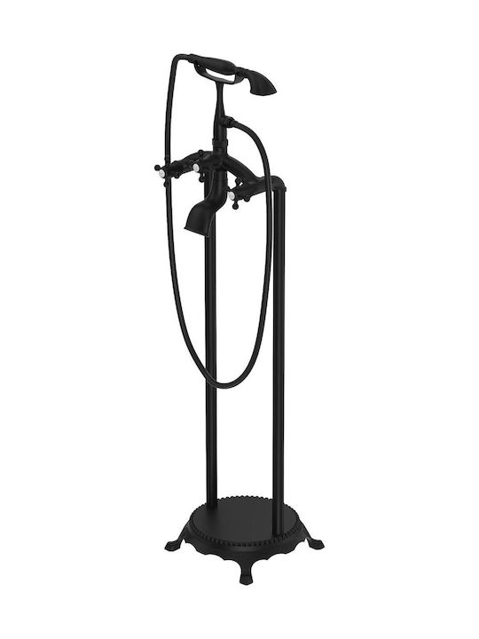 Mexen Retro Mixing Bathtub Faucet Complete Set Black