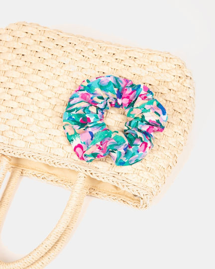 Scrunchie Rayon Μέγεθος One Size Pink Print