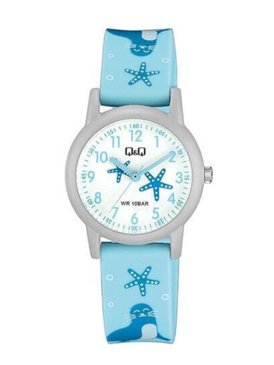 Q&Q Παιδικό Αναλογικό Ρολόι 32mm Μπλε