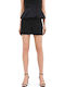 Damen Hohe Taille Shorts Schwarz