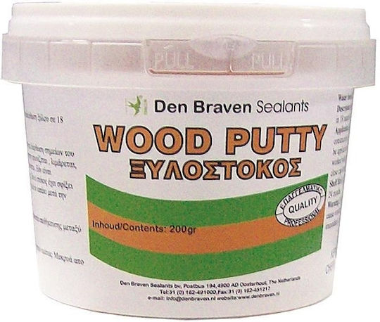 Bostik Den Braven Wood Putty Water / Acrylic Dark Oak 200ml 20g