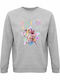 Kirikoko Kinder-Sweatshirt Grau Melange Kpop Demon Hunters Huntrix Dancing Spring Easter Edition