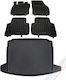 Floor Mats Trunk Set Volkswagen Tiguan Ii 4x4 Without Spare 5 Pieces
