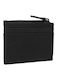 Leather Men's Card Wallet with RFID Black